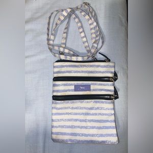 Periwinkle and white Scout Sally Go Lightly Crossbody Bag